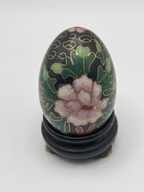 Vtg Cloisonne Egg figurine - $19.43