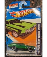 Hot Wheels MUSCLE MANIA FORD &#39;12 ~ &#39;72 FORD GRAN TORINO SPORT (Green) (1... - £6.37 GBP