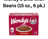 Wendy&#39;s Chili With Beans (15 oz., 6 pk.) - $21.00
