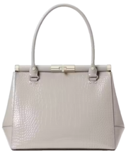 KATE SPADE Constance Knightsbridge GREY TAUPE CROC LEATHER SATCHEL BAGNWT! - £155.54 GBP