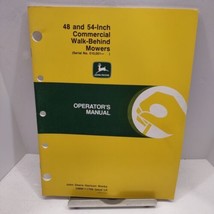 John Deere Operator&#39;s Manual for 48, 54-Inch Walk behind Commercial Mowers VTG - £12.65 GBP