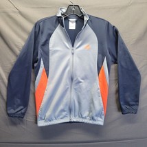 Adidas Full Zip Blue Gray Orange Hoodie Boys Medium - £9.31 GBP