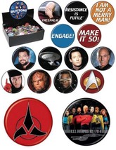 Star Trek: The Next Generation Button Assortment of 15 Ata-Boy YOU CHOOS... - $2.00+
