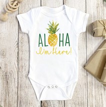 Aloha Beaches, Pineapple Onesie®, Pineapple Baby Gift, Tropical Onesie®, Baby Re - $18.90