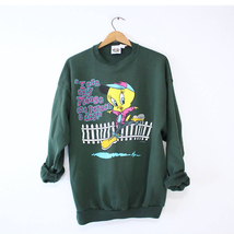 Vintage Tweety Looney Tunes Warner Brothers Sweatshirt XL - £52.58 GBP