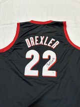 Clyde Drexler Signed Portland Trailblazers Basketball Jersey COA - £47.16 GBP