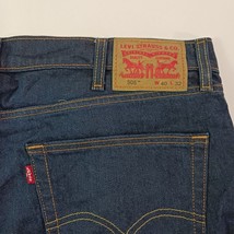 Levi's 505 Men's Blue Cotton Denim Jeans Size W40 × L32 image 4