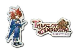 Tales of Symphonia Kratos &amp; Logo Pins Set of 2 Anime Licensed NEW - £8.24 GBP