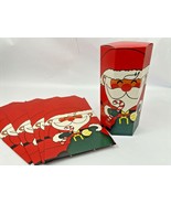 Vintage Christmas Cookie Container Gift Box Die Cut Paper Candy Cardboar... - €12,83 EUR