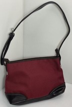 The Sak  Shoulder Bag Burgundy Fabric/Faux Brown Suede  &amp; Leather Trim - £11.02 GBP