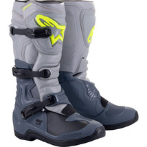 Alpinestars Mens Tech 3 Boots Dark Grey/Light Grey/Black 9 - £199.79 GBP