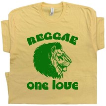 Reggae T Shirt One Love Vintage Reggae Music Shirts Cool Retro Rasta Lion Tee  - £15.97 GBP