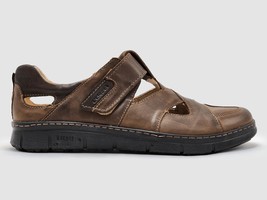 Kcr Group Men's Everyday Closed-Toe Leather Sandals Brown - $1,377.58 MXN
