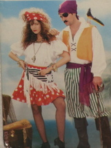 Butterick 6731 Adult Pirate Costume Pattern Misses&#39; Men&#39;s Size XS-L Uncut - £7.02 GBP