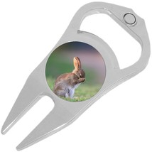 Bunny Rabbit Golf Ball Marker Divot Repair Tool Bottle Opener - £9.29 GBP