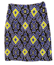 Doncaster Women’s Size 2 Skirt Geometric Aztec Black Blue Green Cotton S... - $9.25