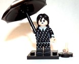 Minifigure Custom Toy Wednesday Addams Family polka dots TV Show Horror - $5.50