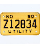 1990 United States North Dakota Utility Special License Plate Z12834 - $20.35 CAD