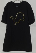 NFL Licensed Detroit Lions Youth Large Black Gold Tee Shirt - $19.99