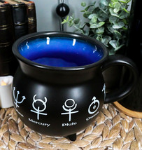 Astrological Solar Alchemy Symbols Cauldron Porcelain Soup Bowl Large Coffee Mug - £18.07 GBP