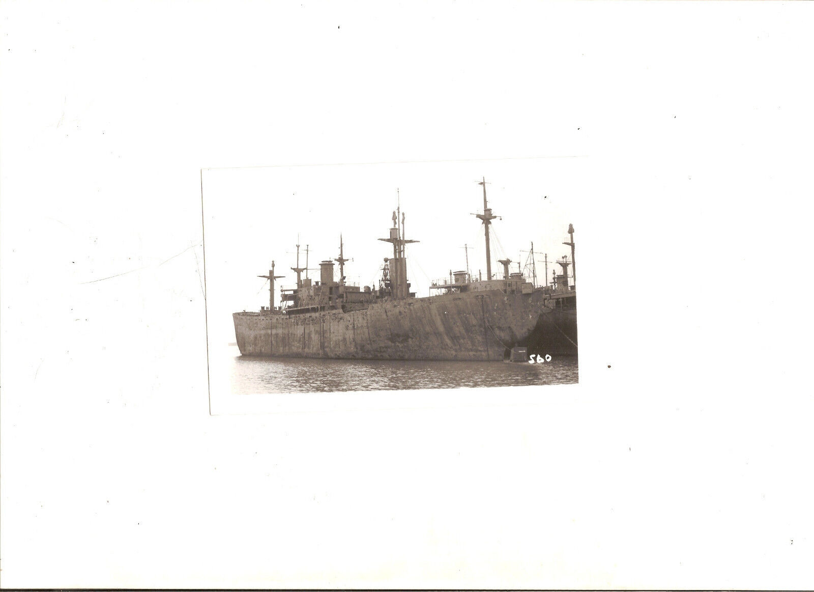 Vintage Black &amp; White Photograph Rusty Ship 560 - $1.00