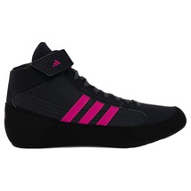 Adidas | HVC 2 Youth | Black/Charcoal/Pink Kids Wrestling Shoes | New In... - $56.99