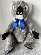 Plush Koala Bear 13” Bocchetta Realistic Soft Designed In Australia Blue Bow - £14.66 GBP