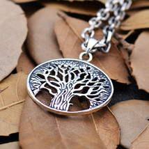 925 Sterling Silver Celtic Tree of Life Pendant Necklace Vintage/ Unisex... - $83.10