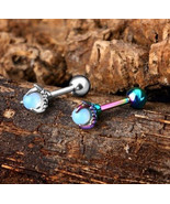 Opal claw cartilage stud earring - €8,61 EUR