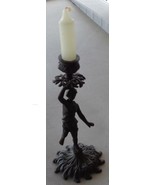 Antique Metal Figural Candle Stick Holder - ART NOUVEAU - VGC - FABULOUS... - $69.29