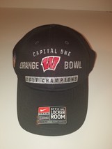  Nike 2017 Capital One Orange Bowl Wisconsin Badgers Champions Hat Cap NWT - £11.81 GBP