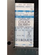 CHUCK BERRY - VINTAGE 1985 UNUSED WHOLE CONCERT TICKET PORTLAND, OREGON - $18.00