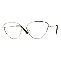 Moda Donna Lenti Trasparenti Occhiali Cateye Farfalla Montatura Metallo UV 400 - £8.83 GBP