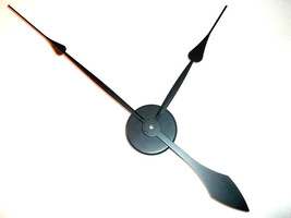 High Torque Clock Movement (SILENT) w/13-3/4 in. Long Hands (No10) Black Sword - £20.89 GBP