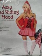 Sexy Adult Little Red Riding Hood Costume Dress w/ Cape Small 6-8 Fairyt... - $22.72