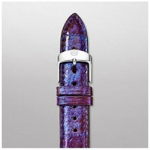 Michele MS16AA420515 16mm Purple Genuine Snake Leather Watch Strap Band - $44.99