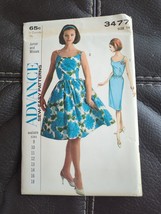 Vtg Advance Pattern 3477 Sew Easy Misses Jun Dress With Two Skirts Size ... - $16.14