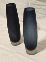 Swedish. A Rare Pair of  Elegantly Shaped Swedish Midnight-Blue Vases - £1,478.80 GBP