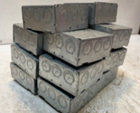14 Quantity of Steel City 72171 1/2 3/4 E Metallic Square Boxes (14 Quan... - $59.99