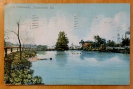 THE  WATERWORKS, JACKSONVILLE FLORIDA - C.1907-1915 POSTCARD - £3.41 GBP
