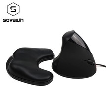 Sovawin Computer PC Wired Vertical Mouse USB Right Hand Optical 2.4g Ergonomic  - £16.73 GBP