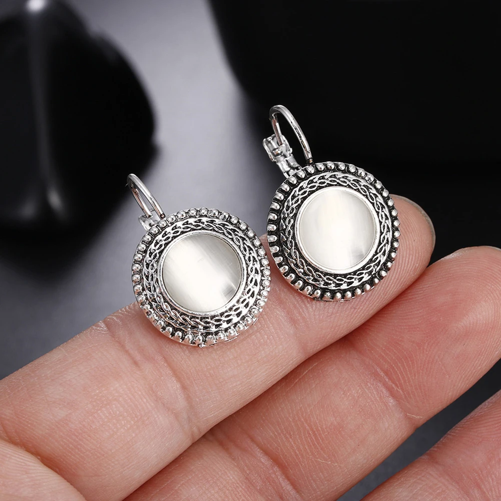 Play New Fashion Boho Big Drop Earrings For Women Jewelry  Carved Vintage Tibeta - £23.32 GBP