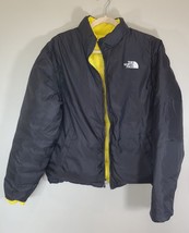 RARE North Face 900 DOWN JACKET Womens Sz Large Yellow Black Reversible ... - $142.50