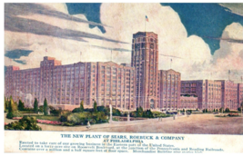 The New Plant of Sears Roebuck &amp; Company Philadelphia Department Store Postcard - £11.83 GBP