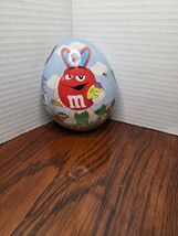 M&amp;M&#39;s Easter Egg Shaped Tin Red M&amp;Ms Character - $349.80 MXN