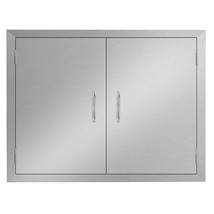Outdoor Kitchen Doors Bbq Access Door 31W X 24H Inch - Stainless Steel Double Wa - £135.38 GBP
