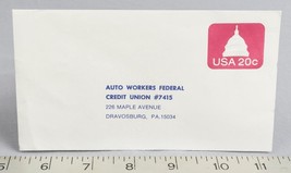 Auto Workers Federal Credit Union Pittsburgh Envelope - $7.91