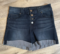 New York &amp; Company Jean Shorts Women&#39;s Size 4 High Rise Button Fly Denim - £9.13 GBP