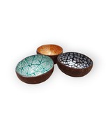 Coconut Bowl Mother of Pearl Deco Maritime Vacation the Caribbean Storag... - $951.53 MXN