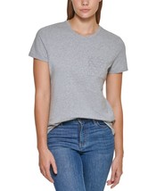 Msrp $40 Calvin Klein Ck Logo Pocket T-Shirt Gray Size Medium (Wrinkled) Nwot - £14.60 GBP